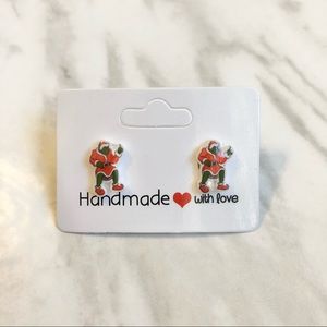 🎉 New Handmade The Grinch Stud Earrings